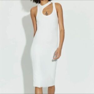 Cotton Citizen Verona Cut out dress Elegant Navy Sleeveless Dress